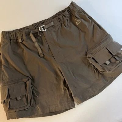 Nike ACG Cargo Shorts Men XL Belted Hike Trail Outdoors Fishing Sportswear Gorp - Image 1 of 4