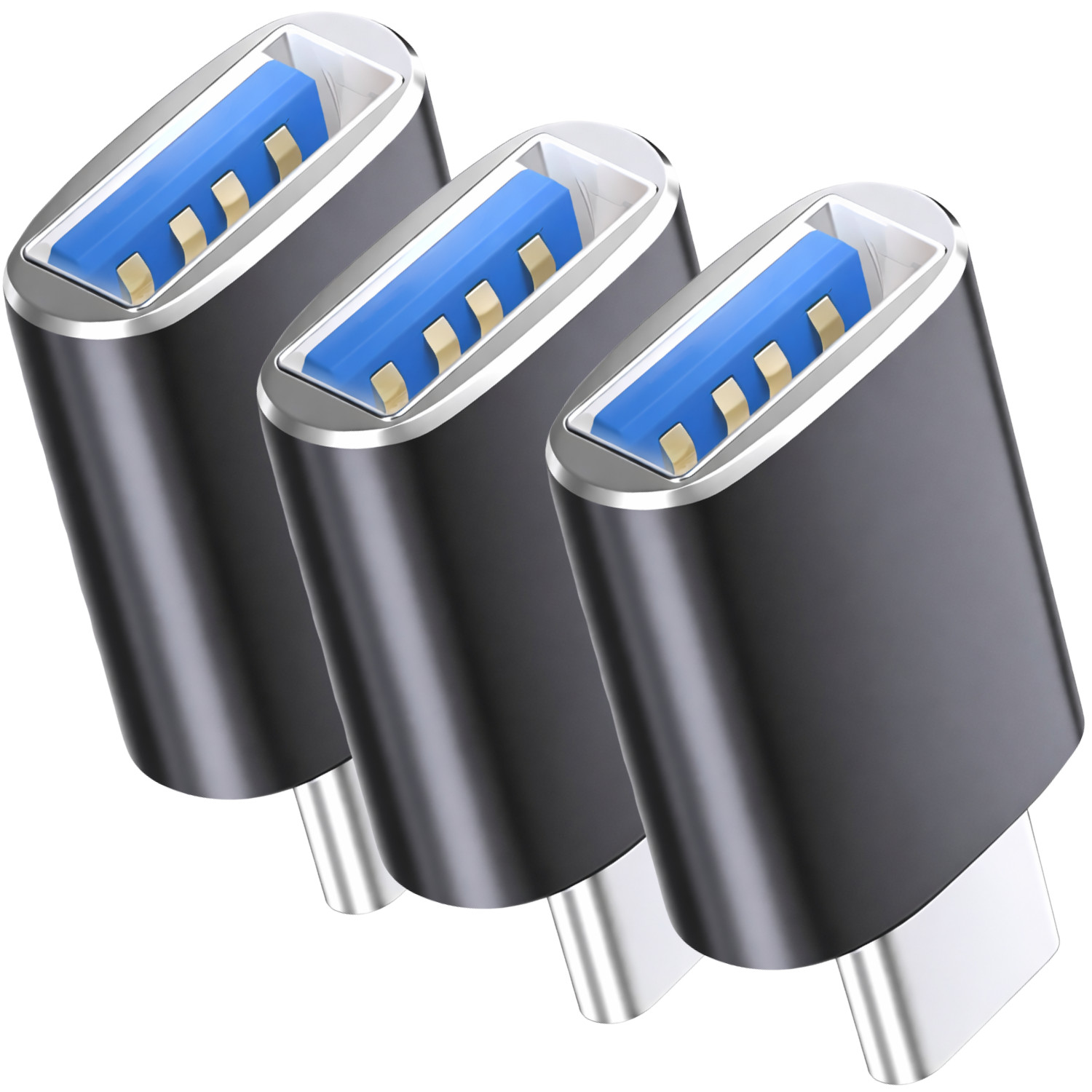 MacBook Pro Adattatore USB 3 Pack,Convertitore Thunderbolt 4 a USB OTG per iMac,iPad