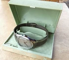 NOS 1970'S Timex CHROME Dial Manual WIND W/ CASE NEAR MINT ARKANSAS