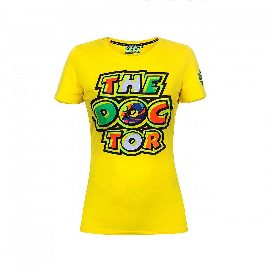 VR46 Official Valentino Rossi Yellow Doctor Womans T'Shirt