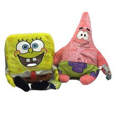 Vintage Y2K SpongeBob SquarePants Patrick star nickelodeon 2003 plush dolls