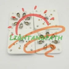 4Pcs 7pin Ceramic vacuum tube socket Silver plate for 6C33 832 829 FU29 826