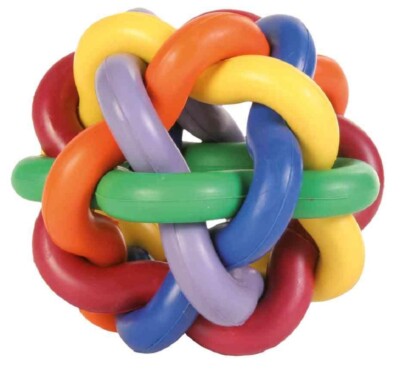 Trixie Knotenball Ball für Hunde Naturgummi Hundeball Spielball