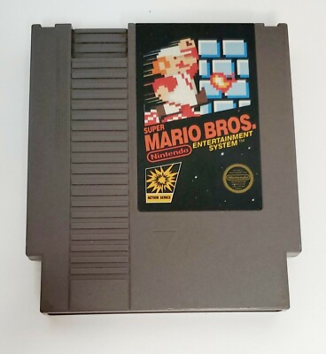 Super Mario Bros ORIGINAL NES NINTENDO GAME Action Series Tested + Working!
