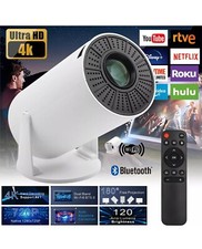4K Mini Projector 10000 Lumen LED 1080P WiFi Bluetooth UHD Portable Home Theater
