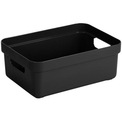 6 Stück- SUNWARE Sigma Home Box - 9,0 Liter - ohne Deckel- 352x253x122mm-Schwarz