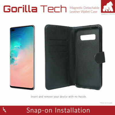 Gorilla Tech 2-in-1 abnehmbare Wallet Case Flip Cover Premium Schutz Galaxy