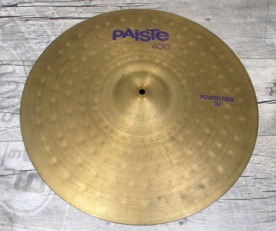 Paiste 400 Serie 20'' Power Ride  Cymbal Becken Vintage Made in West Germany