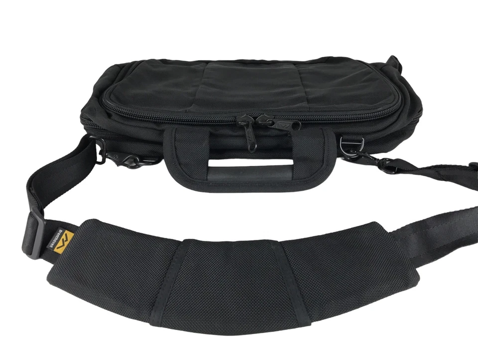 Brenthaven Unisex Black Zip Around Detach Strap Double Handles Messenger Bag - Image 4 of 4