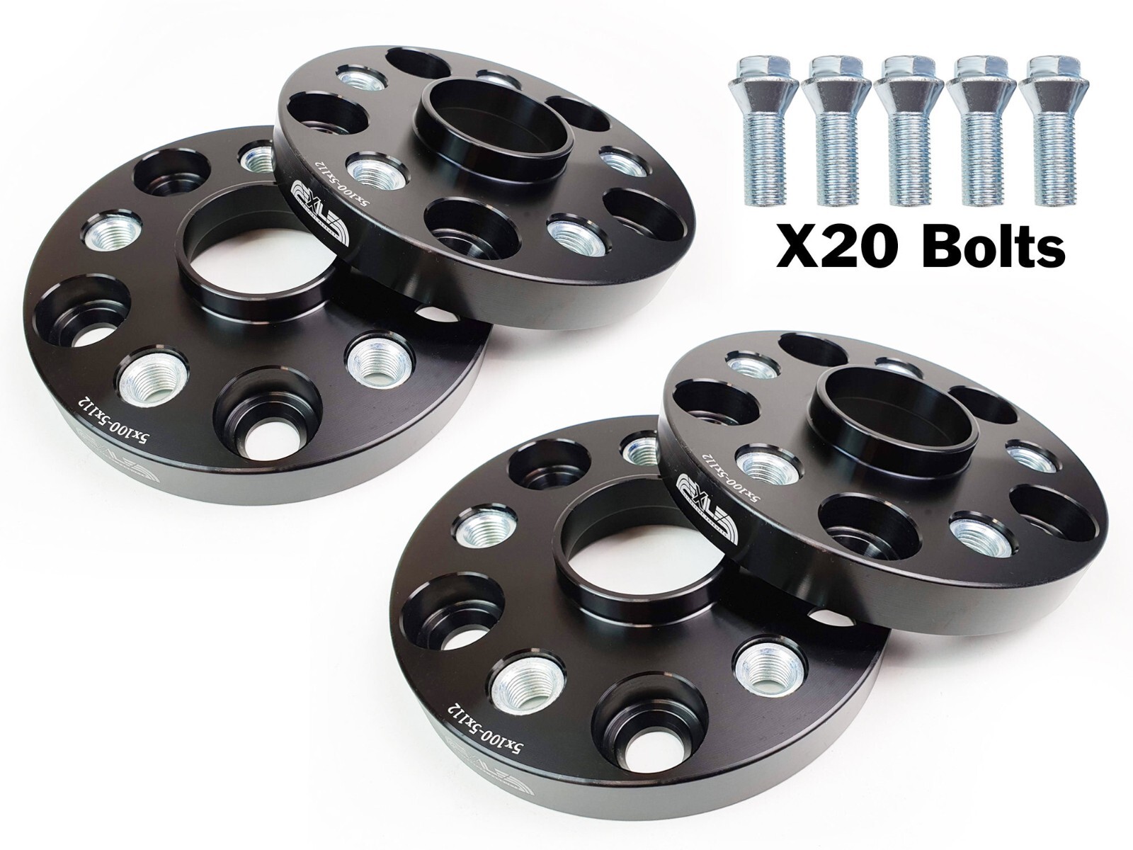 4X Alloy Wheel Hubcentric PCD Adapters 5X100 to 5X112 57.1