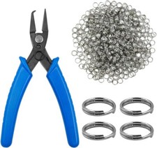 Jewelry Pliers and Split Jump Rings Kit lyfLux 500 PCS 6 mm Metal Silver