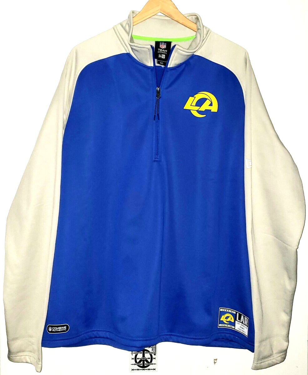 Los Angeles Rams NFL Combine Authentic New Era Raglan Half-Zip