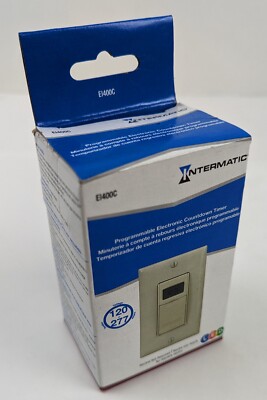 Intermatic EI400C Countdown Timer Programmable Electronic 120-277Vac Ivory NEW