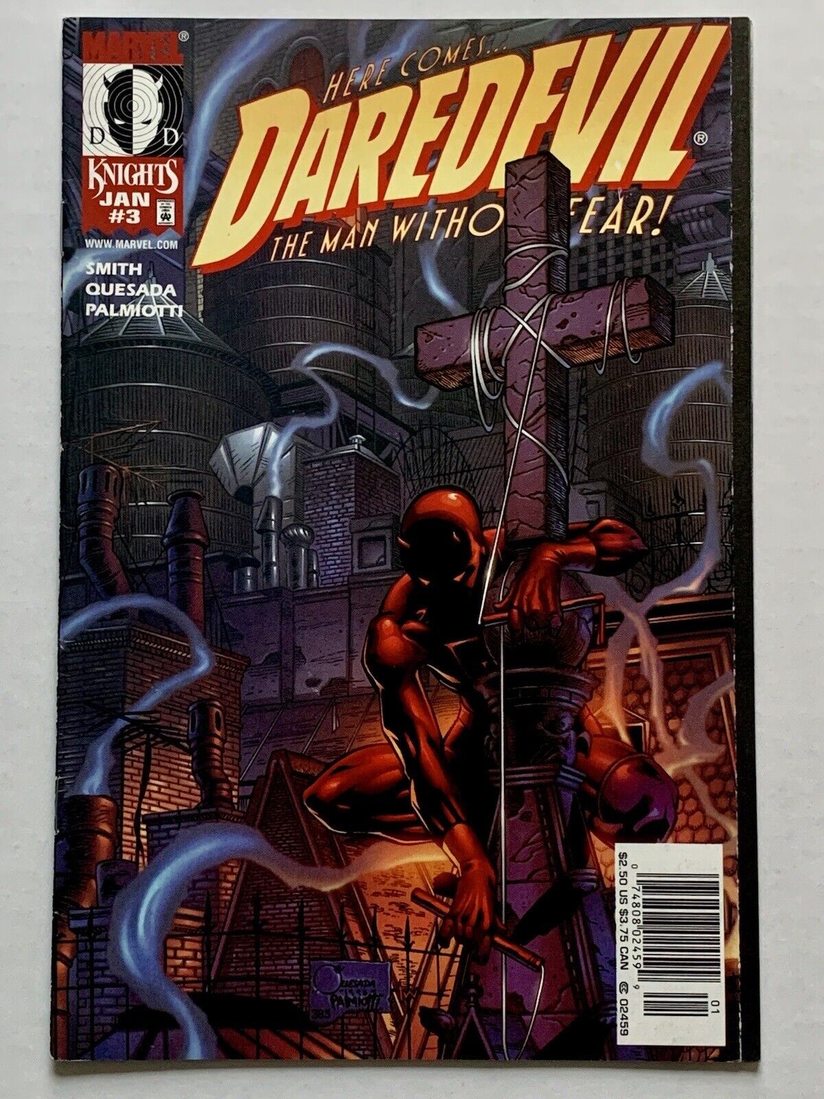 Daredevil #3 (1999)(Vol 2) Kevin Smith, Joe Quesada (NM-/8.5) KEY MCU -VINTAGE
