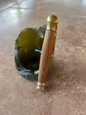 19th Century Franz Uchatius Bronze And Wood Custom Tobacco Pipe Tamper