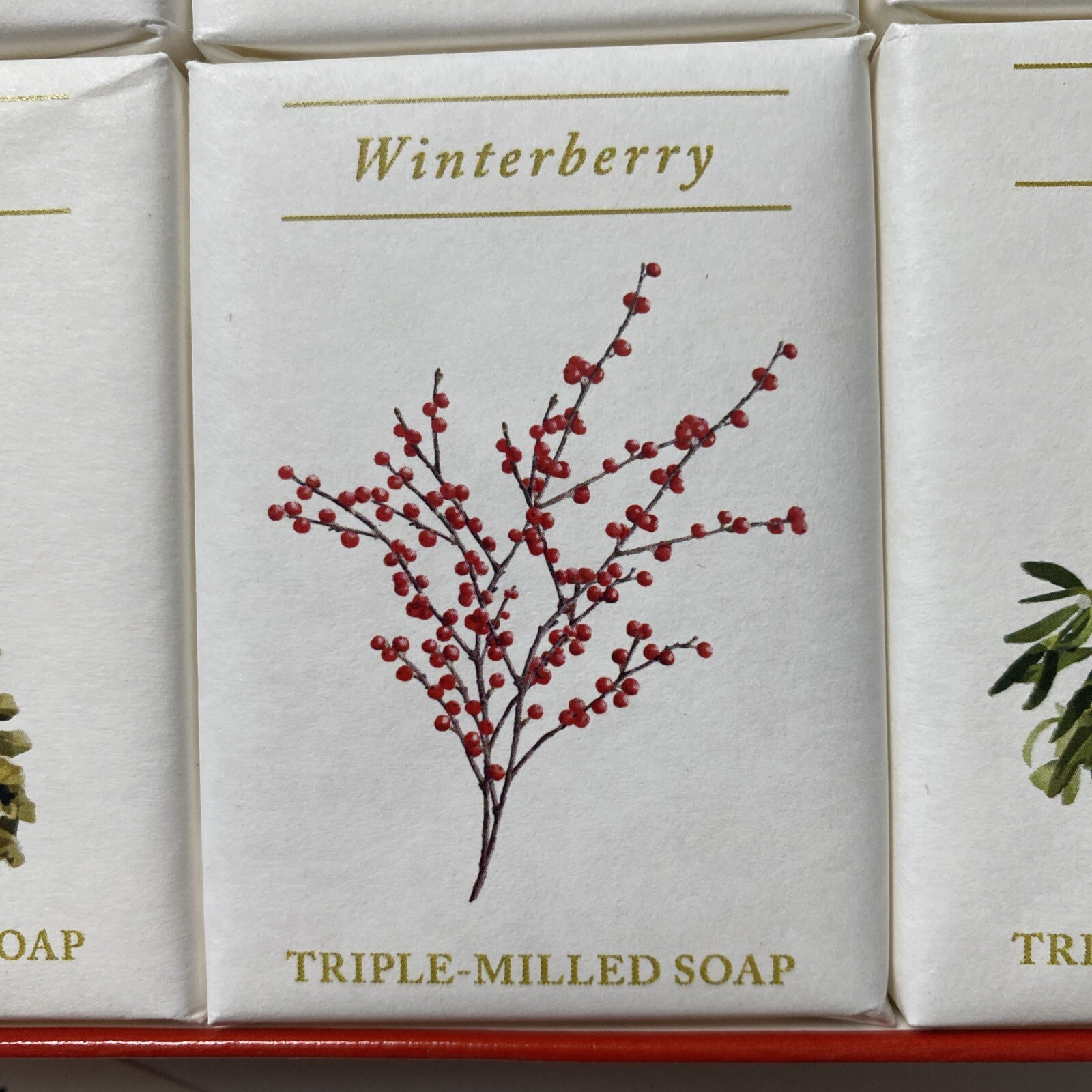 NIB Monticello Winter Gardens Set Of 6 Milled Soaps Assorted Triple-Milled Soap