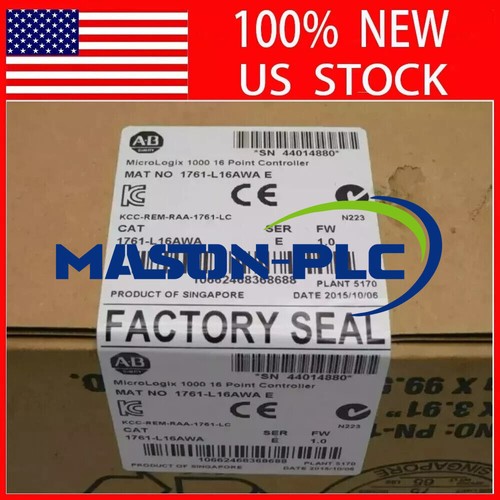New Allen-Bradley AB 1761-L16AWA SER E MicroLogix 1000 16 Point Controller