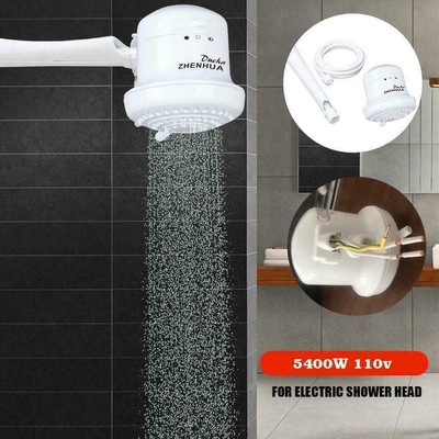 110V Electric Shower Head Instant Hot Water Heater Hose w/ Boiler Bathroom  B2U9 | eBay