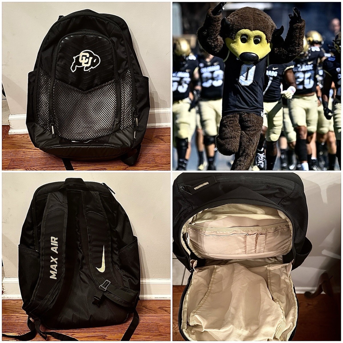 colorado buffaloes nike Team Issued Player Backpack Football Travel Bag