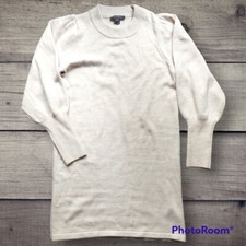 French Connection Sweater Dress Cream sz Medium