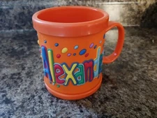 Name: ALEXANDER - NEW Personalized Childs Kids Mug Cup Plastic 3D John Hinde