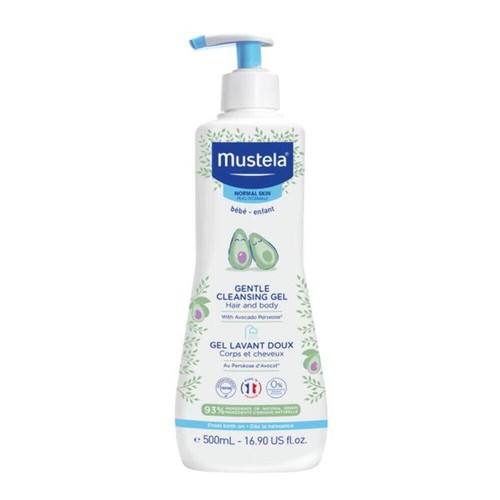 (2) Mustela, Gentle Cleansing Hair and Body Gel with Avocado, 500ml - Picture 2 of 2