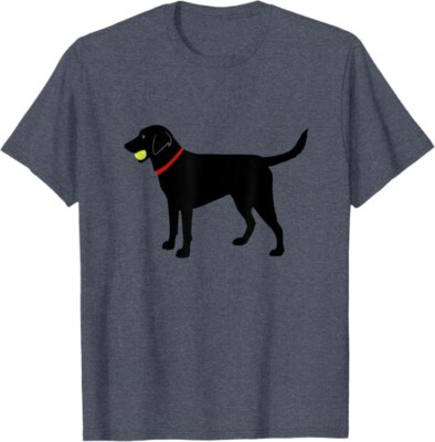 Labrador Retriever Fetch Black Lab Play Ball Unisex T-Shirt