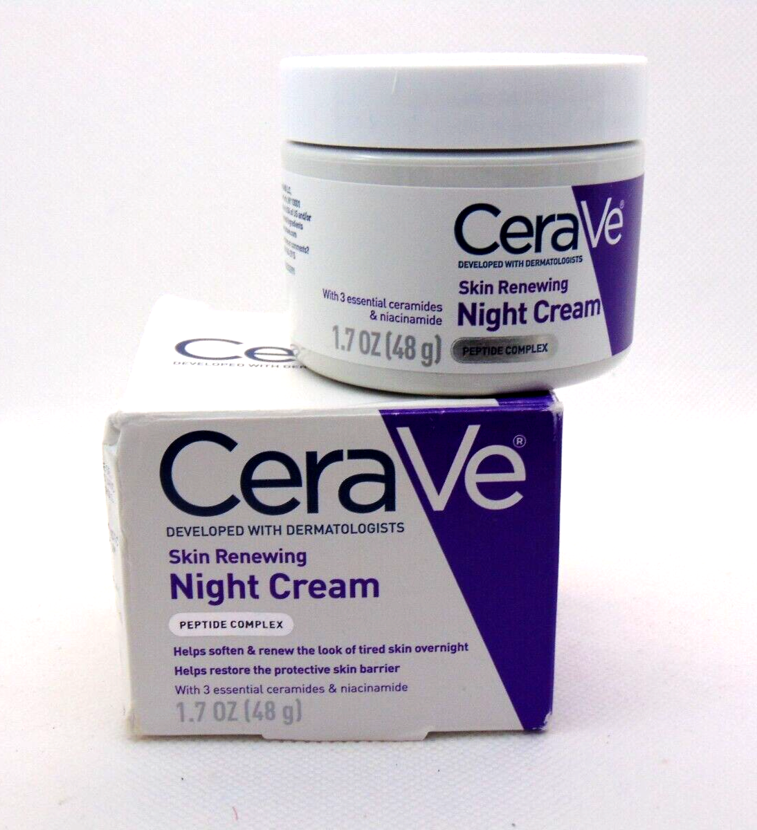 CERAVE Skin Renewing Night Cream 1.7oz/48g NIB