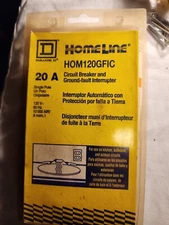 Square D by Schneider Electric HOM120GFICP Homeline 20 Amp Single-Pole GFCI