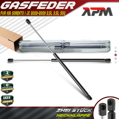 2x Gasfeder Heckklappe Dämpfer 545mm 620N für Kia Sorento I JC SUV 2002-2011