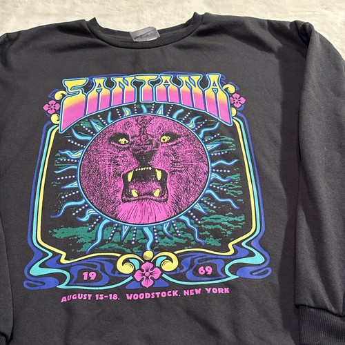 CARLOS SANTANA Womens Lion Phantom Graphic Sweater X-Large Black Pullover New - Picture 2 of 6