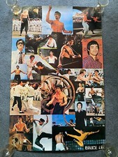 Vintage 1970s Poster Collage Bruce Lee Jeet Kune Do Martial Artist