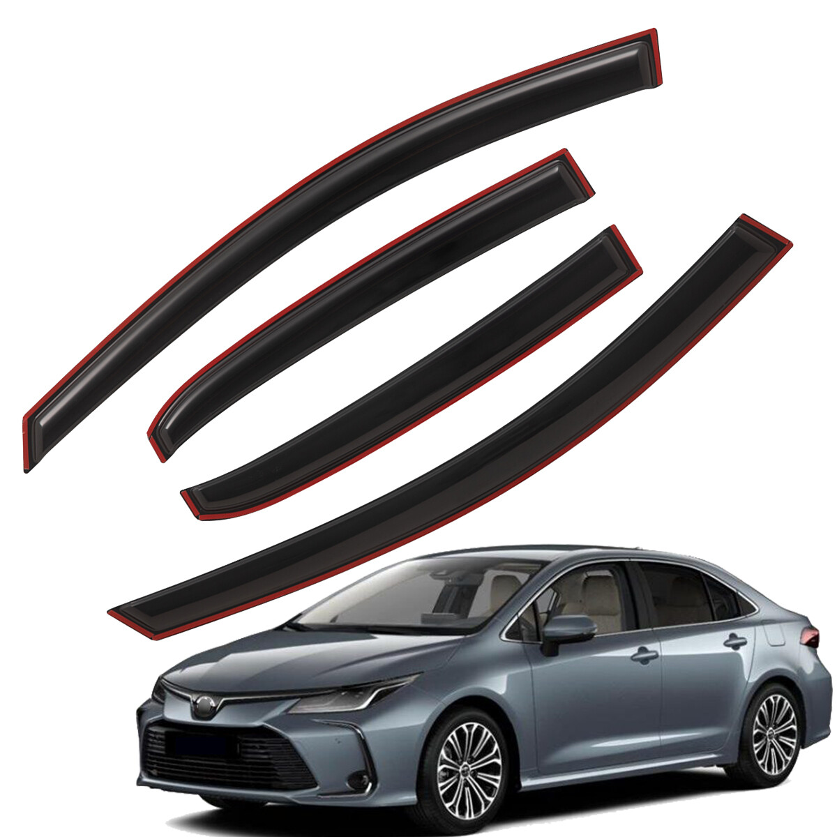 Fit 2019-2021 Toyota Corolla Hatchback Out-Channel Vent Window Visors