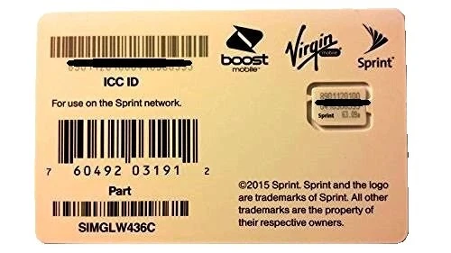 Nano-SIM Boost Mobile Prepaid Cell Phone SIM Cards