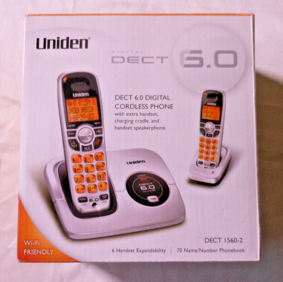 Uniden 6.0 Digital Cordless Phone w/Handset Speakerphone WiFi DECT 1560