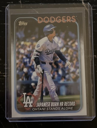 2024 Topps Update #US123 Shohei Ohtani Stands Alone - HR Record Checklist