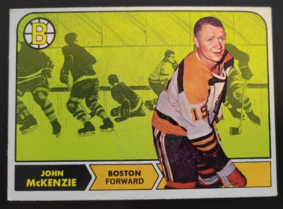 196869 TOPPS HOCKEY JOHN "PIE FACE" McKENZIE 9BOSTON BRUINSNICE eBay