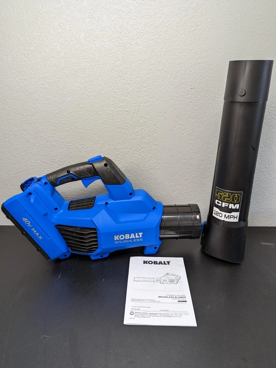 Kobalt Gen4 40 Volt 520 CFM 120 MPH Brushless Handheld Leaf Blower