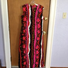 vntg Handmade Colorful long sundress.  no size see photos for measurements. a359