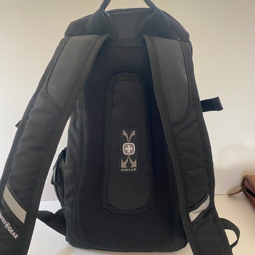 Swiss Gear City 3598 Backpack Black Tablet Multiple Pockets Lightweight - Picture 11 of 16