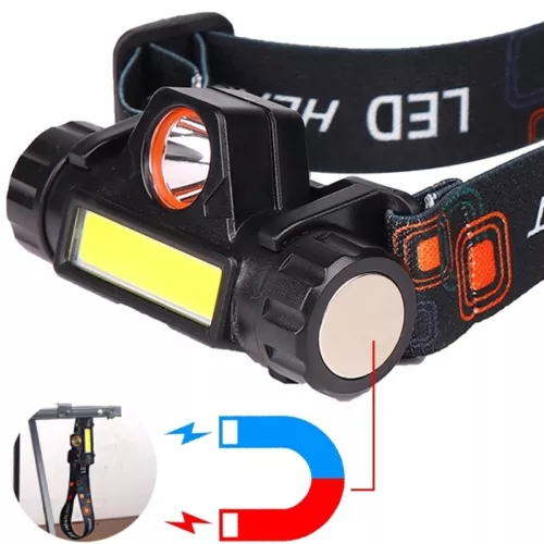 2er Pack USB Wiederaufladbare Wasserdicht LED Stirnlampe Head Light Taschenlampe - Bild 1 von 12