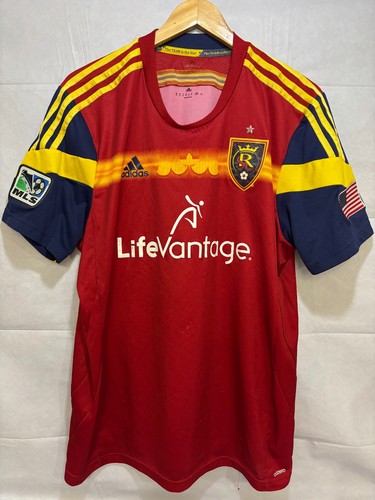 Real Salt Lake Adidas Mens Jersey Red Pullover Home Soccer Jersey Size XL