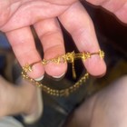 Vintage Nancy & Rise NR Gold Bead Rhinestone Gold Tone Y Necklace — photo 5