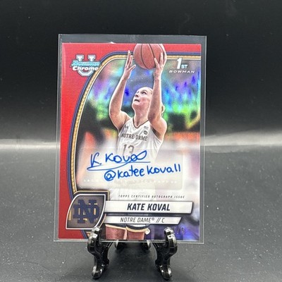 2024-25 Bowman Chrome U Kate Koval 1st Bowman Auto Autograph True Red #5/5