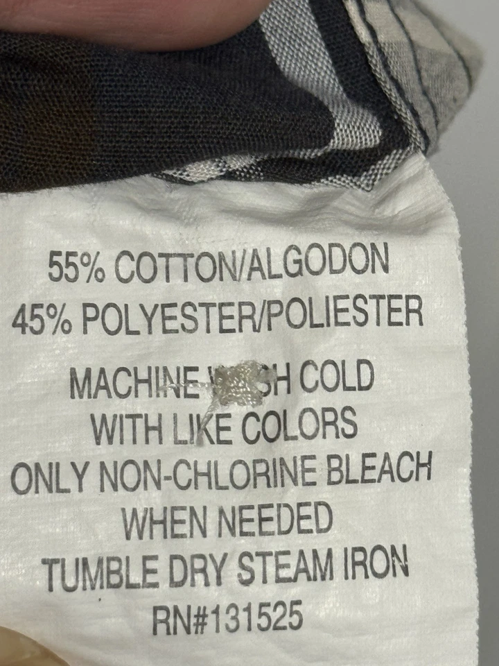 Beverly Hills Polo Club Men’s Plaid Short Sleeve Button Shirt Size L Casual - Image 4 of 4