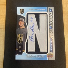 2024-25 SP Game Used #DDM-BR Brendan Brisson Draft Day Marks 