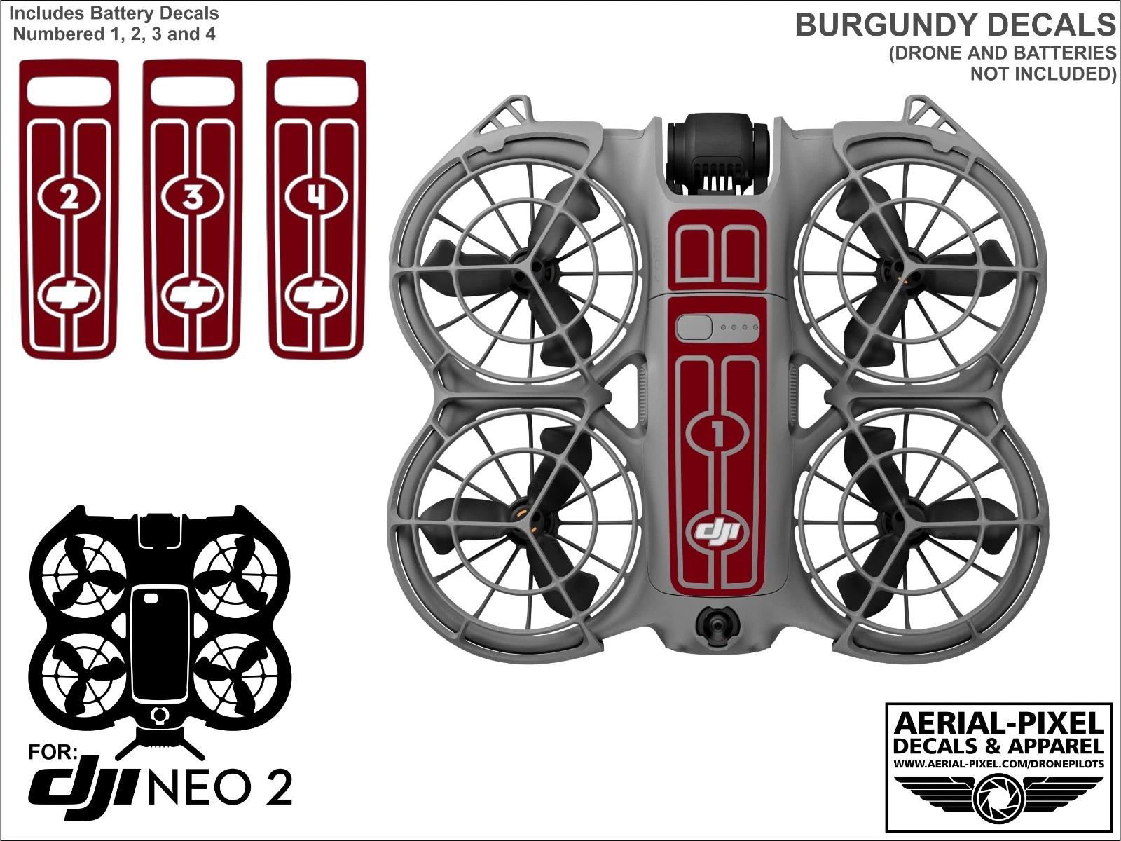 Burgundy Decal