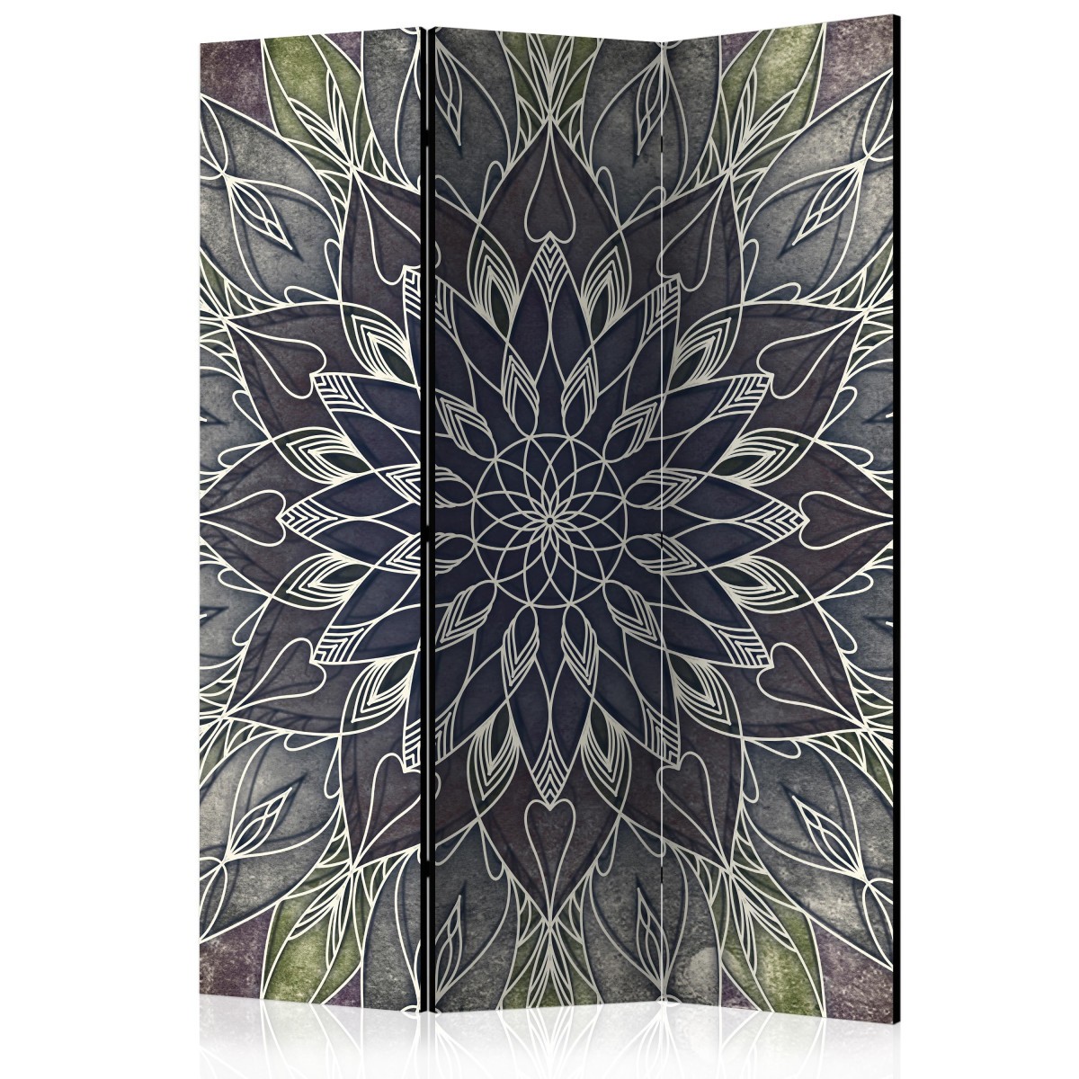 Paravent 3 volets Imperial Pattern avec impression HD en toile tendue premium