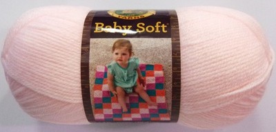 Lion Brand Baby Soft Yarn, 5 oz/459 Yds,  Petal Pink (#104) - Sold Per Skein