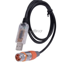 NEW USB to DMX Interface Adapter Cable Stage Light PC DMX512 Controller Dimmer